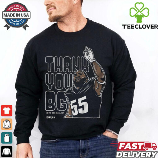 Brandon Graham Thank You BG 2x Champ Shirt
