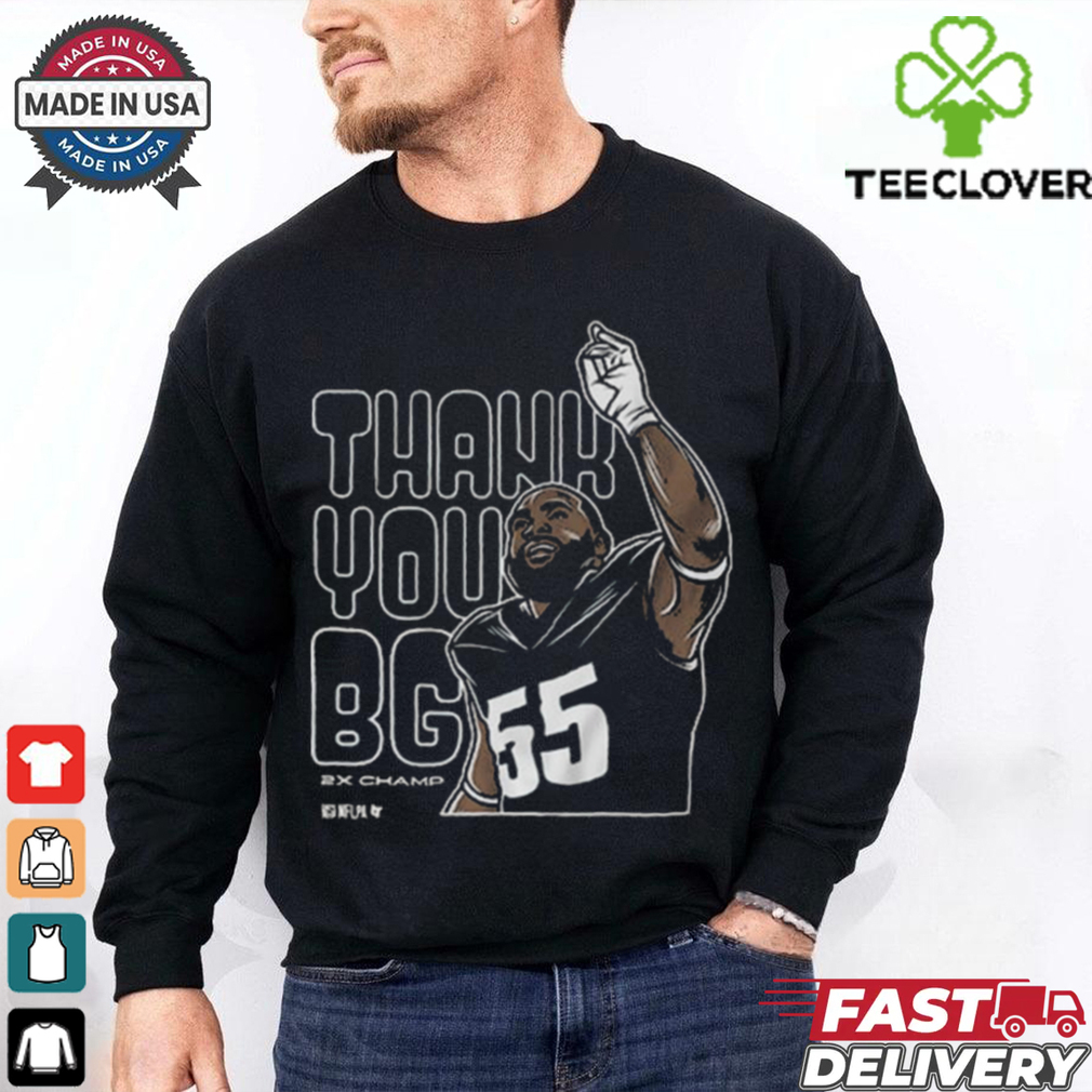 Brandon Graham Thank You BG 2x Champ Shirt Brandon Graham Thank You BG 2x Champ Shirt