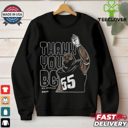 Brandon Graham Thank You BG 2x Champ Shirt