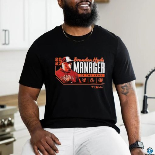 Brandon Hyde Baltimore Orioles Fanatics Branded 2023 AL Manager of the Year T Shirt