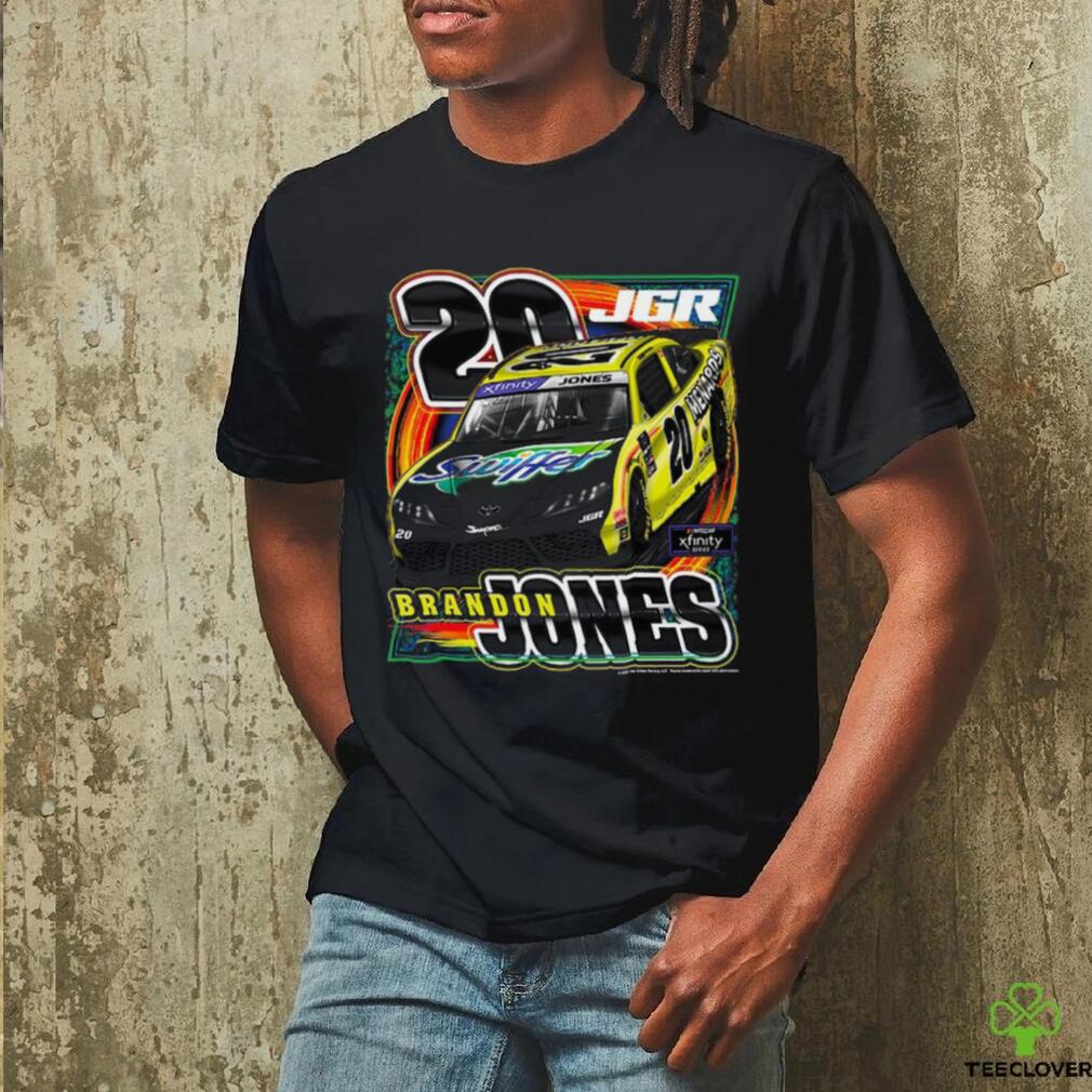 Brandon Jones Joe Gibbs Racing Team Collection Charcoal Menards Car T Shirt Brandon Jones Joe Gibbs Racing Team Collection Charcoal Menards Car T Shirt