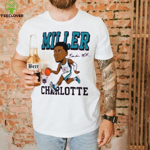 Brandon Miller Charlotte Hornets Homage Caricature Tri Blend T Shirt