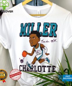 Brandon Miller Charlotte Hornets Homage Caricature Tri Blend T Shirt