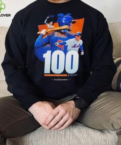 Brandon Nimmo Mets No 100 career home runs shirt