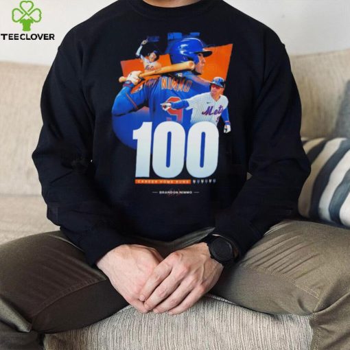 Brandon Nimmo Mets No 100 career home runs hoodie, sweater, longsleeve, shirt v-neck, t-shirt