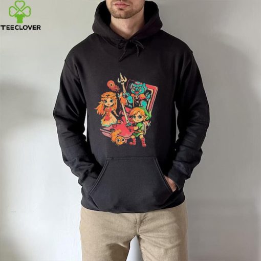 Brave Game Zelda Black Shirt