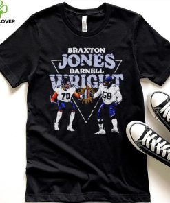 Braxton Jones And Darnell Wright Chicago Bookends Football Shirt 1 Braxton Jones And Darnell Wright Chicago Bookends Football Shirt