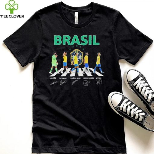 Brazil Team Football Abbey Road Signatures Shirt