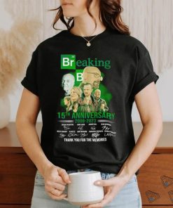Breaking Bad 15th anniversary 2008 2023 signature thank you for the memories movie shirt 1 Breaking Bad 15th anniversary 2008 2023 signature thank you for the memories movie shirt