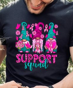 Breast Cancer Awareness Shirt For Women Gnomes Support Squad T Shirt