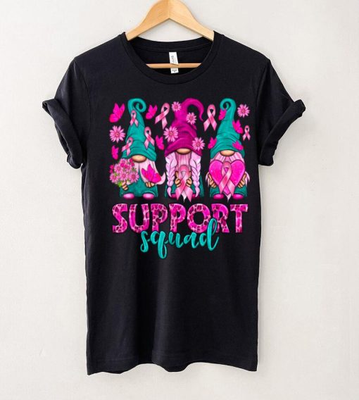 Breast Cancer Awareness Shirt For Women Gnomes Support Squad T Shirt