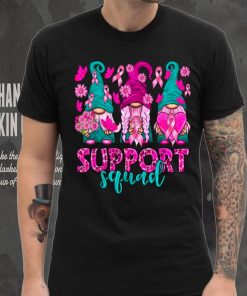 Breast Cancer Awareness Shirt For Women Gnomes Support Squad T Shirt