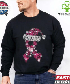 Breast Cancer Ribbon Christmas Shirt