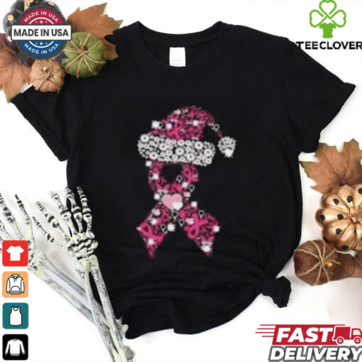 Breast Cancer Ribbon Christmas Shirt