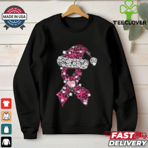 Breast Cancer Ribbon Christmas Shirt