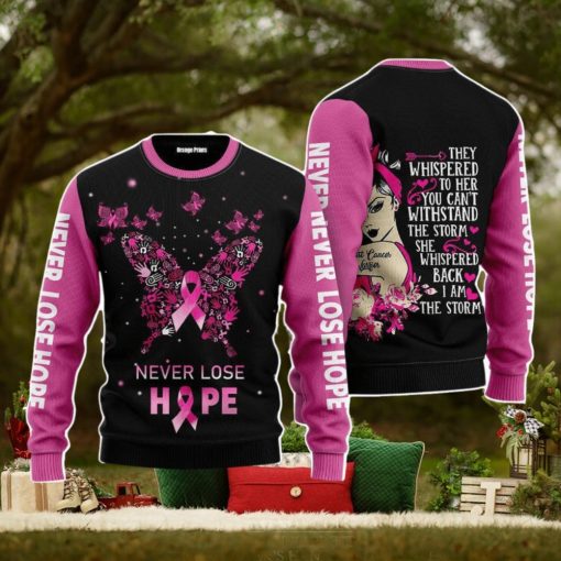 Breast Cancer Warrior Christmas Unisex Ugly Sweater