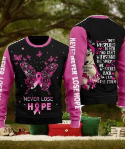 Breast Cancer Warrior Ugly Christmas Sweater For Men And Women
