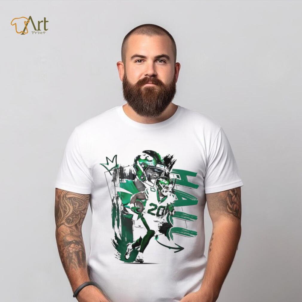 Breece Hall number 20 New York Jets football player pose poster shirt Breece Hall number 20 New York Jets football player pose poster shirt