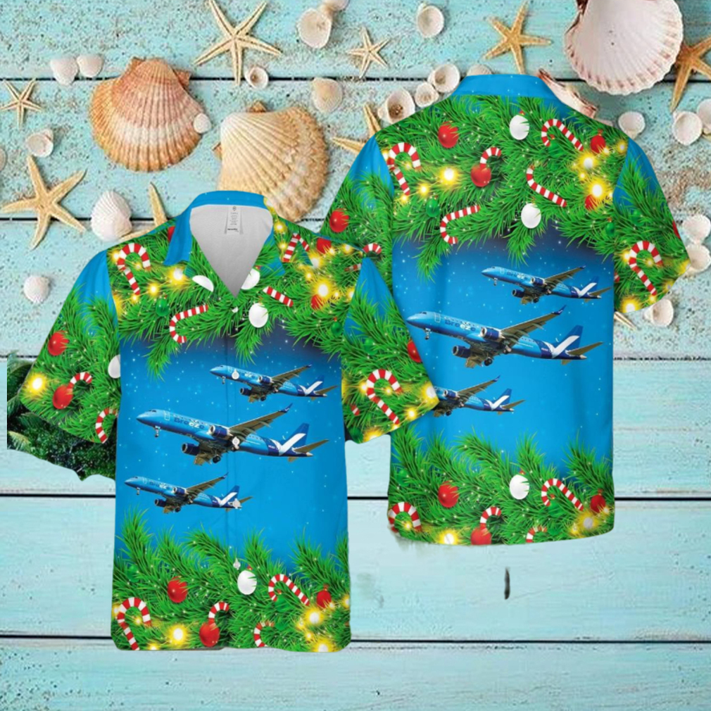 Breeze Airways E190 Christmas Hawaiian Shirt 3D Printed Aloha Summer Shirt Breeze Airways E190 Christmas Hawaiian Shirt 3D Printed Aloha Summer Shirt