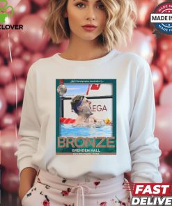 Brenden Hall Bronze Medal Men’s 400m Freestyle S9 Final Paralympics Australia Poster t shirt