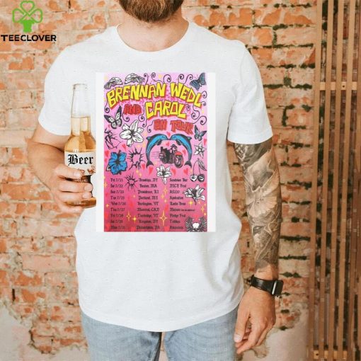 Brennan wedl and carol on tour 2023 poster shirt
