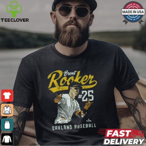 Brent Rooker #25 Oakland Baseball Player Name Vintage Graphic t hoodie, sweater, longsleeve, shirt v-neck, t-shirt