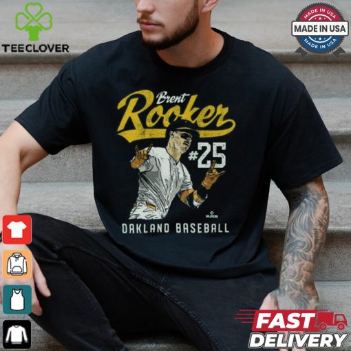 Brent Rooker #25 Oakland Baseball Player Name Vintage Graphic t hoodie, sweater, longsleeve, shirt v-neck, t-shirt