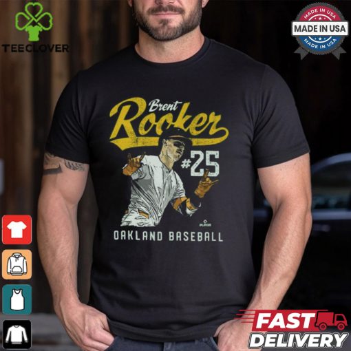 Brent Rooker #25 Oakland Baseball Player Name Vintage Graphic t hoodie, sweater, longsleeve, shirt v-neck, t-shirt