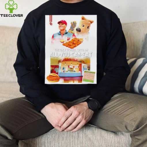 Brent Venables Oklahoma Sooners the only school with an All you can eat Chick fil A shirt