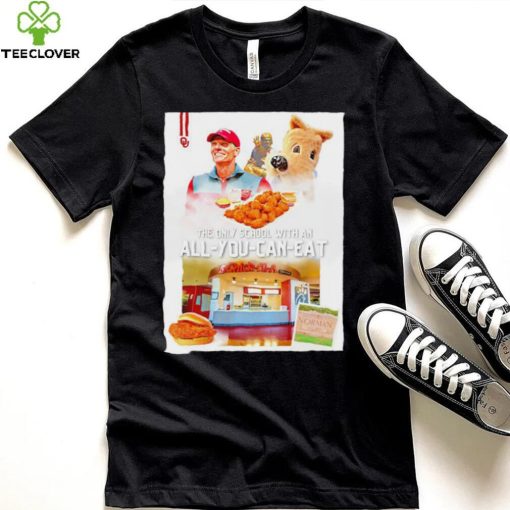 Brent Venables Oklahoma Sooners the only school with an All you can eat Chick fil A shirt