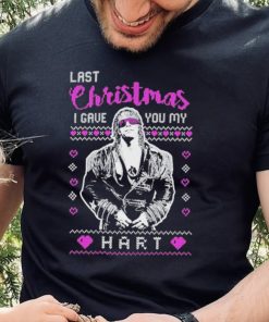 Bret Hart Last Christmas I Gave You My Hart Ugly Christmas Sweater Inspired Shirt
