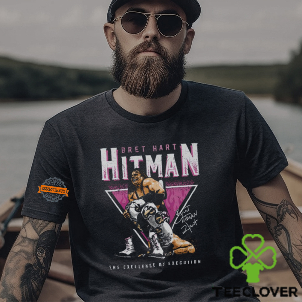 Bret Hart Sharpshooter Triangle Black T shirt Bret Hart Sharpshooter Triangle Black T shirt