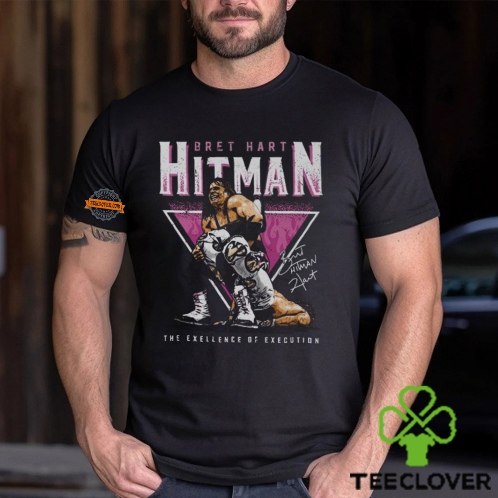 Bret Hart Sharpshooter Triangle Black T shirt Bret Hart Sharpshooter Triangle Black T shirt