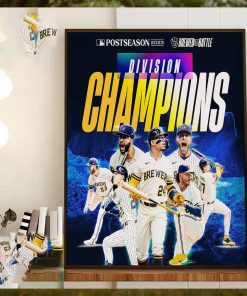 Brewed For Battle This Is My Crew Milwaukee Brewers Are The 2023 National League Central Division Champions Home Decor Poster Canvas