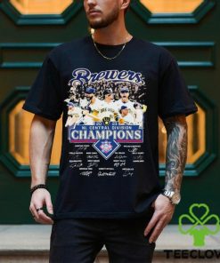 Brewers Team 2023 NL Central Division Champions Postseason Signatures Shirt