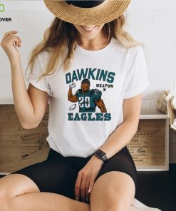 Brian Dawkins Philadelphia Eagles Homage Retired Player Caricature Tri Blend T Shirt Ash