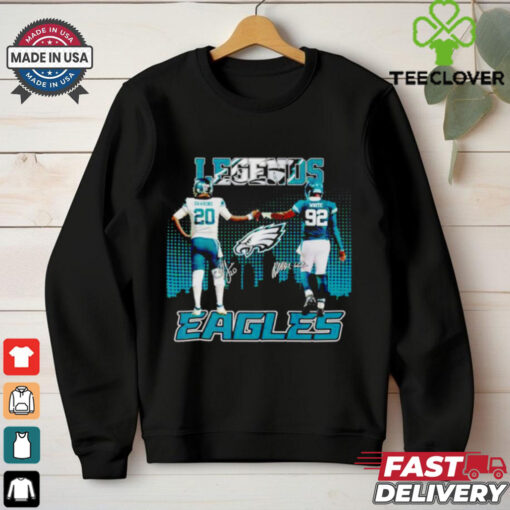 Brian Dawkins and Devin White Philadelphia Eagles The Legends signature shirt