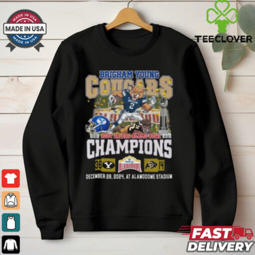 Brigham Young Cougars 2024 Valero Alamo Bowl Champions T Shirt