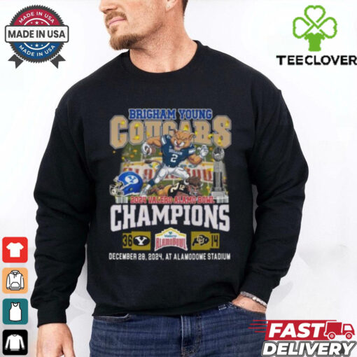 Brigham Young Cougars 2024 Valero Alamo Bowl Champions T Shirt