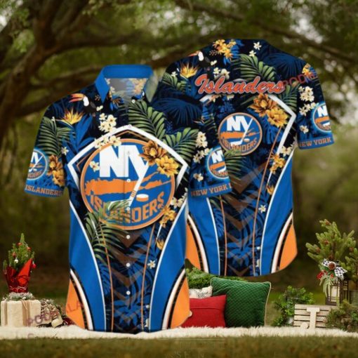 Bright Aloha Style New York Islanders Hawaiian Shirt