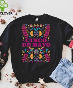 Bright Colored Cinco De Mayo Flower Graphic for Women Kids T Shirt