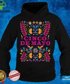 Bright Colored Cinco De Mayo Flower Graphic for Women Kids T Shirt