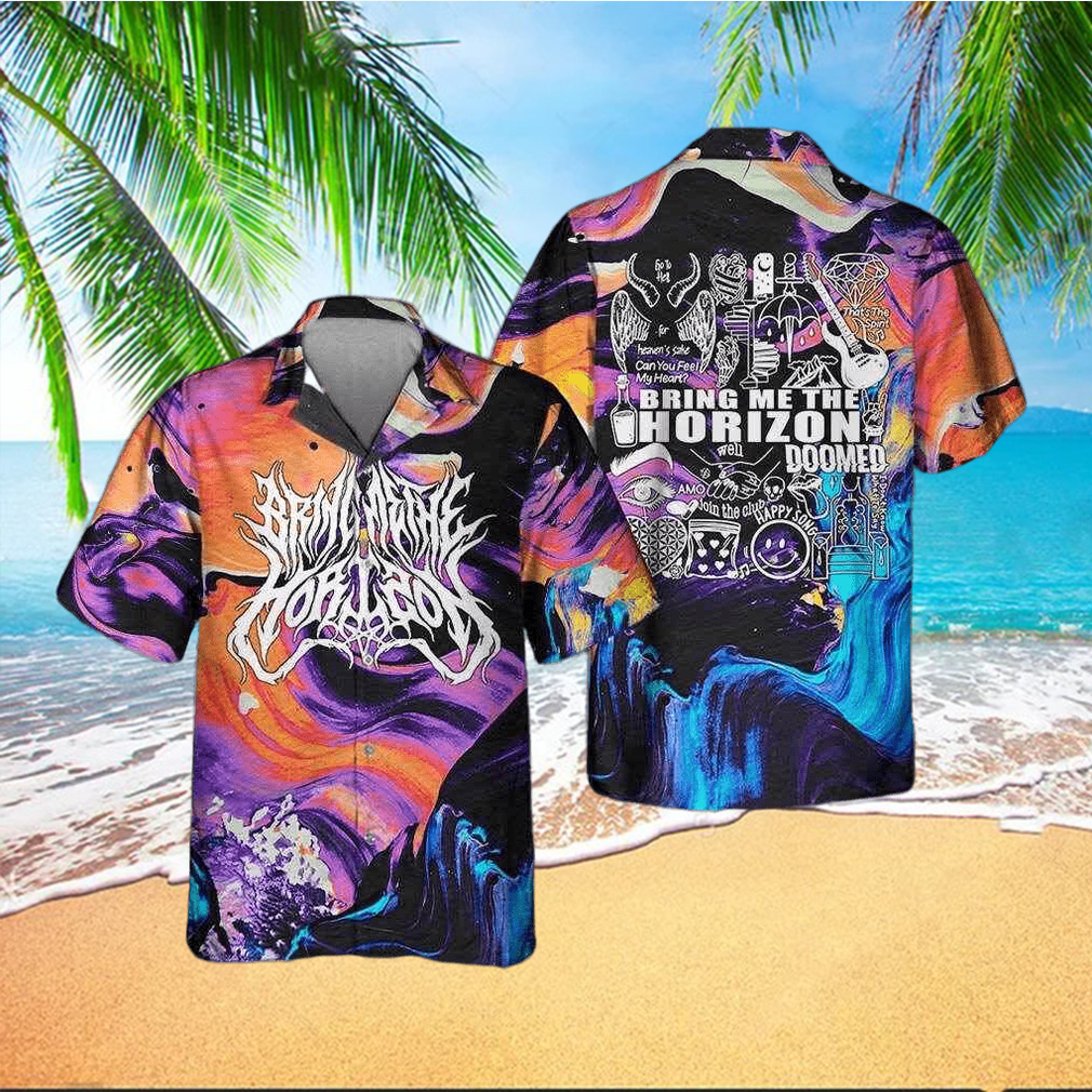 Bring Me The Horizon Album Lyric Happy Song World Tour 2023 Hawaiian Shirt Bring Me The Horizon Album Lyric Happy Song World Tour 2023 Hawaiian Shirt
