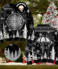 Bring Me The Horizon Logo Rock Band Christmas Sweater Chirstmas Gifts 2024 Xmas For Family And Friends Ugly Sweater