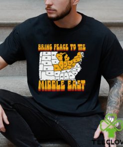 Bring Peace To The Middle East Usa Map Shirt