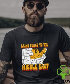 Bring Peace To The Middle East Usa Map Shirt