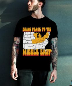 Bring Peace To The Middle East Usa Map T shirt