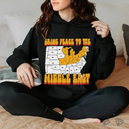 Bring Peace To The Middle East Usa Map T hoodie, sweater, longsleeve, shirt v-neck, t-shirt