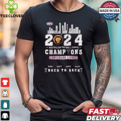 Brisbane Lions 2024 Afl Champions Final Premiers Back To Back Shirt