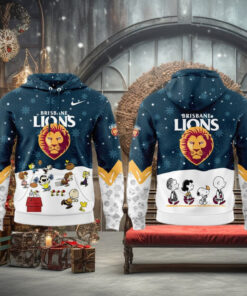 Brisbane Lions Peanuts & Snoopy Speciality Edition For Fans Hoodie Cap